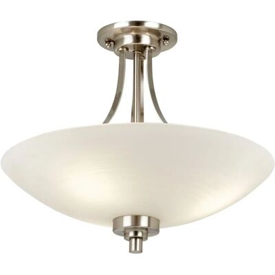 Endon Lighting Welles 3 Light Satin Chrome Ceiling Light - Ceiling Light Endon Lighting Welles 3 Light Satin Chrome Ceiling Light - Ceiling Light