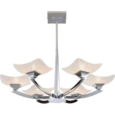 Luce a soffitto cromata Endon Ayres 6 luci - Plafoniera Luce a soffitto cromata Endon Ayres 6 luci - Plafoniera