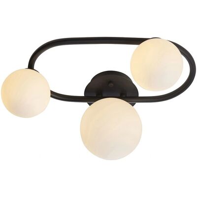 Lustre Endon Pulsa - Semi-Flush 3 Lampes Noire - Publicité Lustre Endon Pulsa - Semi-Flush 3 Lampes Noire - Publicité