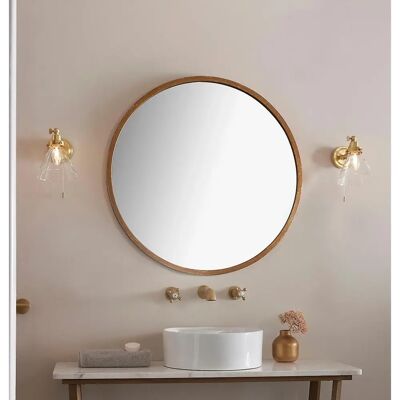 Endon Wall Light - Satin Brass Adjustable Dome IP44 Endon Wall Light - Satin Brass Adjustable Dome IP44