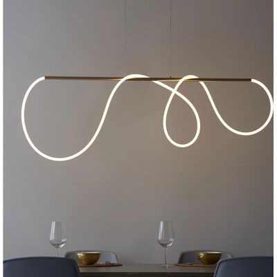 Lampada a Sospensione LED Moderna Attalea Oro Satinato - Lampada a Sospensione Lampada a Sospensione LED Moderna Attalea Oro Satinato - Lampada a Sospensione