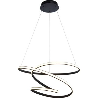 Suspension LED design moderne Endon Dune finition noire texturée - Publicité Suspension LED design moderne Endon Dune finition noire texturée - Publicité