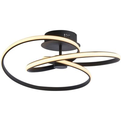 Endon Lighting Dune Lampada a Soffitto LED Moderna Nera Testurizzata Endon Lighting Dune Lampada a Soffitto LED Moderna Nera Testurizzata
