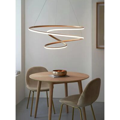 Edit Lighting Evangeline LED Ceiling Chandelier - Gold - Model 49315 Edit Lighting Evangeline LED Ceiling Chandelier - Gold - Model 49315