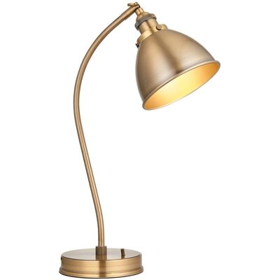 Lampe de Table Franklin Endon - Laiton Antique - Acier - 46cm - Publicité Lampe de Table Franklin Endon - Laiton Antique - Acier - 46cm - Publicité