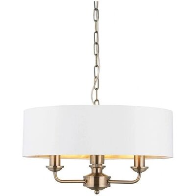 Endon Highclere vintage mosiężna lampa sufitowa - Lampa wisząca Endon Highclere vintage mosiężna lampa sufitowa - Lampa wisząca