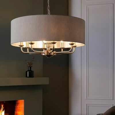 Netlighting Highclere Natural Linen Pendant - Pendant Ceiling Lamp Netlighting Highclere Natural Linen Pendant - Pendant Ceiling Lamp