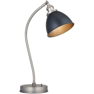 Netlighting Franklin Task Table Lamp - Aged Pewter Plate, Black - Table Lamp Netlighting Franklin Task Table Lamp - Aged Pewter Plate, Black - Table Lamp