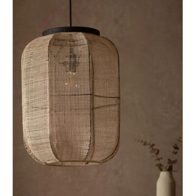Plafonnier Solo Endon Zaire - Lin Naturel & Noir - Luminaire Suspendu - Publicité Plafonnier Solo Endon Zaire - Lin Naturel & Noir - Luminaire Suspendu - Publicité