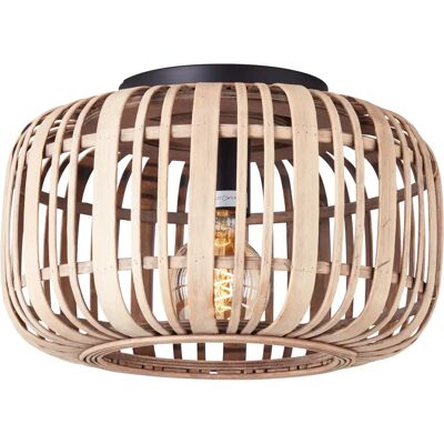 Lustre Plafonnier en Bambou et Contreplaqué Noirs Endon Mathias - Plafonnier - Publicité Lustre Plafonnier en Bambou et Contreplaqué Noirs Endon Mathias - Plafonnier - Publicité