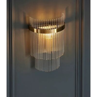 Endon Collection Lighting Marietta Wall Lamp Antique Brass - Wall Lamp Endon Collection Lighting Marietta Wall Lamp Antique Brass - Wall Lamp