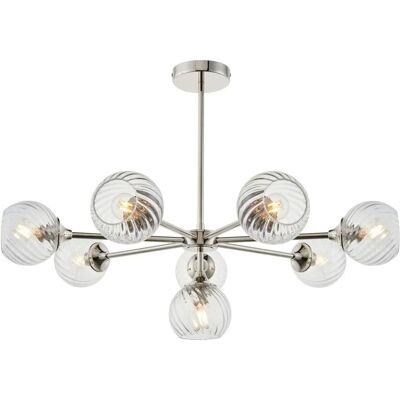 Suspension plafond Allegra 8 lumières à bras multiples - Luminaire suspendu - Publicité Suspension plafond Allegra 8 lumières à bras multiples - Luminaire suspendu - Publicité