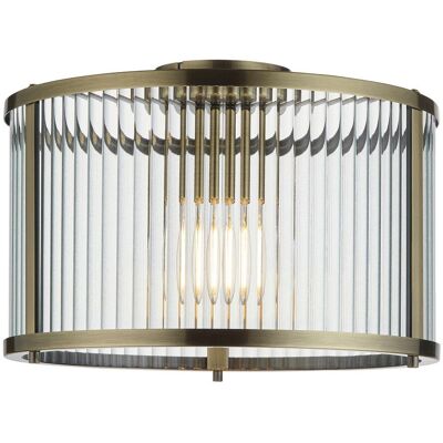 Endon Collection Lighting Ridgeton Antique Brass Ceiling Lamp Endon Collection Lighting Ridgeton Antique Brass Ceiling Lamp