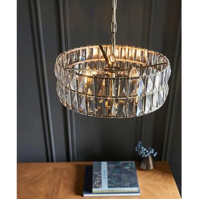 Endon Clifton 3 Light Antique Brass Ceiling Pendant Endon Clifton 3 Light Antique Brass Ceiling Pendant