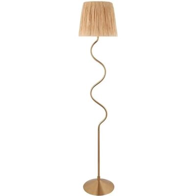 Luxia Tiverton Floor Lamp - Brushed Brass - Modern Design Luxia Tiverton Floor Lamp - Brushed Brass - Modern Design