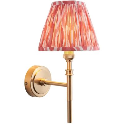 Luxia - Chadwick - Brushed Brass - Pink Shade - Wall Light Luxia - Chadwick - Brushed Brass - Pink Shade - Wall Light