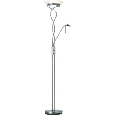 Lampada da terra Monaco Madre e Figlio di Endon Lighting - Cromo Satinato, G9 Lampada da terra Monaco Madre e Figlio di Endon Lighting - Cromo Satinato, G9