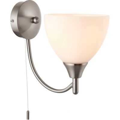 Netlighting Alton Applique en Chrome Satine - E14 - 19cm x 12.5cm - Publicité Netlighting Alton Applique en Chrome Satine - E14 - 19cm x 12.5cm - Publicité