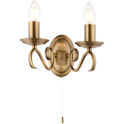 Netlighting Bernice 2 Light Indoor Candle Wall Light - Applique da Parete Netlighting Bernice 2 Light Indoor Candle Wall Light - Applique da Parete
