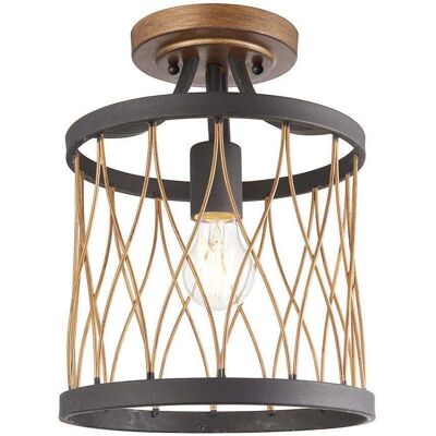 Luce a soffitto semi-adsorbente Heston di Endon Lighting - Lampada da soffitto Luce a soffitto semi-adsorbente Heston di Endon Lighting - Lampada da soffitto