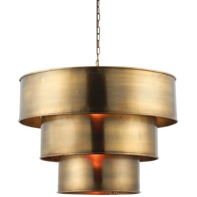 Lampadario a Sospensione Morad in Ottone Antico di Endon Lighting - Lampadario a Soffitto Lampadario a Sospensione Morad in Ottone Antico di Endon Lighting - Lampadario a Soffitto