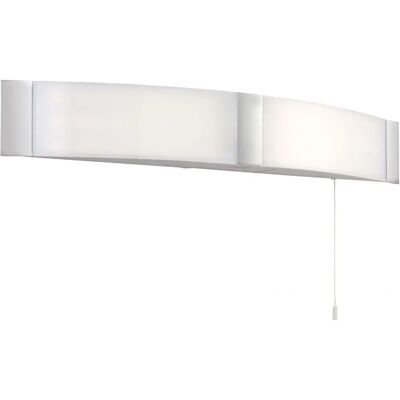 Applique Murale de Salle de Bain Endon Onan Chrome Blanc Opale IP44 - Publicité Applique Murale de Salle de Bain Endon Onan Chrome Blanc Opale IP44 - Publicité