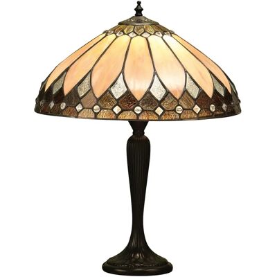 Interiors 1900 T048SH40 + DK1M Brooklyn - Art Deco Table Lamp Interiors 1900 T048SH40 + DK1M Brooklyn - Art Deco Table Lamp