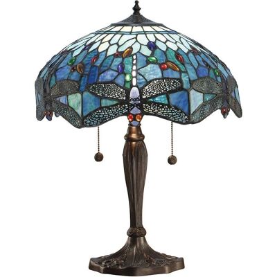 Interiors 1900 Lighting Dragonfly Blue - 2 Light Medium Table Lamp - Table Lamp Interiors 1900 Lighting Dragonfly Blue - 2 Light Medium Table Lamp - Table Lamp