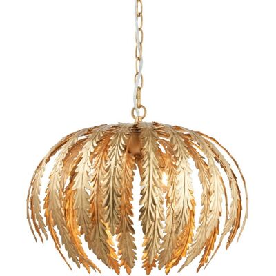 Netlighting Delphine Floral Leaves 3 Light Spherical Pendant Gold - Lampada a Sospensione Netlighting Delphine Floral Leaves 3 Light Spherical Pendant Gold - Lampada a Sospensione