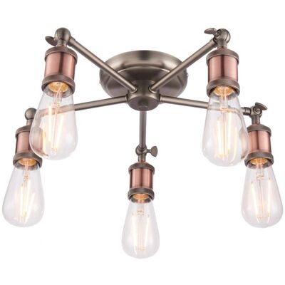 Endon Hal 5 Luce semi-incassata - Lampada da soffitto Endon Hal 5 Luce semi-incassata - Lampada da soffitto