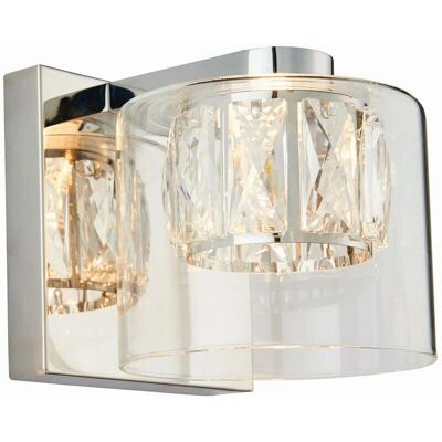 Endon Lighting Verina 1 Lumière Mur Chrome Cristal G9 - Applique murale - Publicité Endon Lighting Verina 1 Lumière Mur Chrome Cristal G9 - Applique murale - Publicité