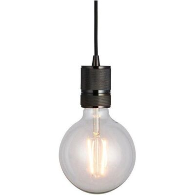 Lampada sospesa Endon Urban 1 Luce Piastra Cromata Nera - Lampada a sospensione Lampada sospesa Endon Urban 1 Luce Piastra Cromata Nera - Lampada a sospensione