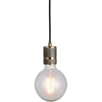 Collection Endon Urban 1 Light Suspended Antique Brass - Suspension Luminaire - Publicité Collection Endon Urban 1 Light Suspended Antique Brass - Suspension Luminaire - Publicité