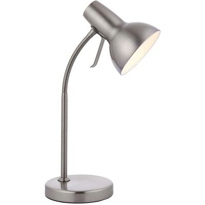 Lampada da Tavolo LED Amalfi di Endon 1 Luce Nichel Satin - LED 1 Luce - Acciaio - 47.5cm - IP20 - Non Dimmerabile Lampada da Tavolo LED Amalfi di Endon 1 Luce Nichel Satin - LED 1 Luce - Acciaio - 47.5cm - IP20 - Non Dimmerabile