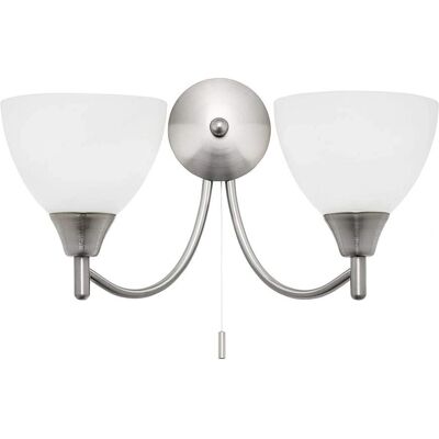 National Lighting - Twin Wall Light Opal Glass - Wall Light National Lighting - Twin Wall Light Opal Glass - Wall Light
