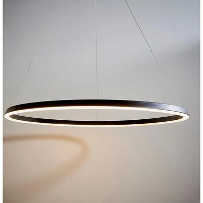Endon Staten Integrated LED Pendant Light - Modern Architectural Black & White Endon Staten Integrated LED Pendant Light - Modern Architectural Black & White