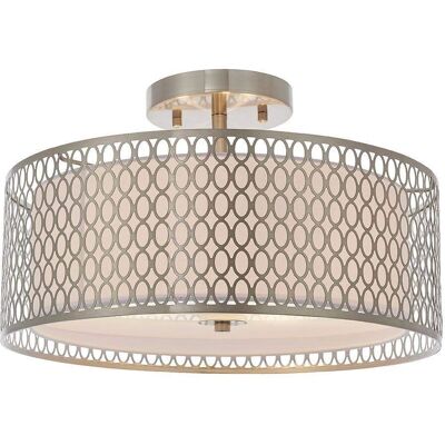 Netlighting Cordero 3 Lumières Plafond Nickel Satin - Publicité Netlighting Cordero 3 Lumières Plafond Nickel Satin - Publicité