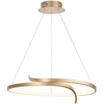 Suspension LED Endon Rafe - Or Brossé & Silicone Blanc - Unisexe - Publicité Suspension LED Endon Rafe - Or Brossé & Silicone Blanc - Unisexe - Publicité