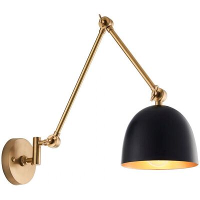Endon Collection Lighting Lehal Dome Lampe Murale Ajustable en Laiton Antique - Applique Murale - Publicité Endon Collection Lighting Lehal Dome Lampe Murale Ajustable en Laiton Antique - Applique Murale - Publicité