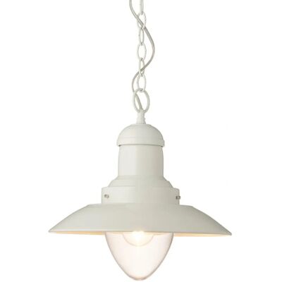 Netlighting Polperro Single Pendant Ceiling Lamp - Cream - Glass - Ceiling Lamp Netlighting Polperro Single Pendant Ceiling Lamp - Cream - Glass - Ceiling Lamp