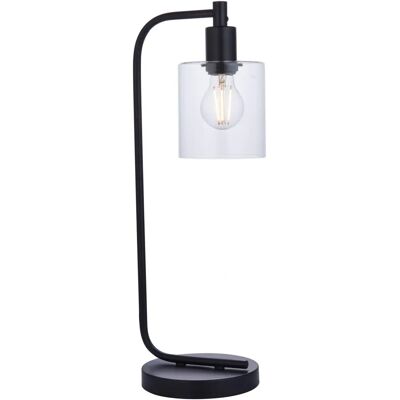 Netlighting Toledo Lampe de Table Complète - Moderne Noire & Verre - Éclairage Intérieur - Publicité Netlighting Toledo Lampe de Table Complète - Moderne Noire & Verre - Éclairage Intérieur - Publicité