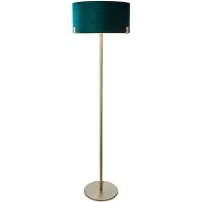 Lampadaire Hayfield de Netlighting - Velours Vert - Laiton Antique - Publicité Lampadaire Hayfield de Netlighting - Velours Vert - Laiton Antique - Publicité