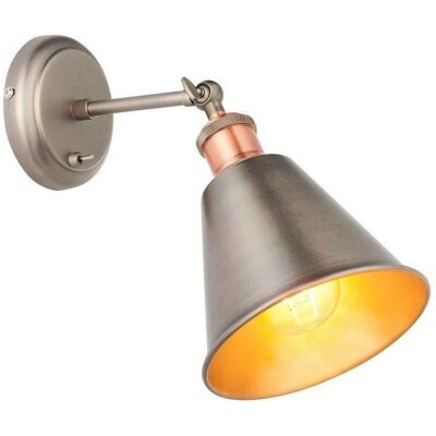 Netlighting Aged Pewter Copper Wall Lamp - Wall Lamp Netlighting Aged Pewter Copper Wall Lamp - Wall Lamp