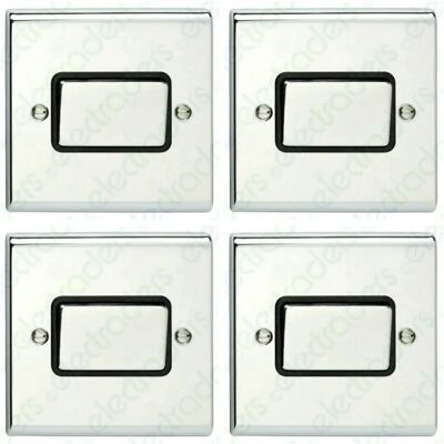 Deta Sd1247chb Fan Isolator Switch - Triple Pole - Polished Chrome Black Insert Deta Sd1247chb Fan Isolator Switch - Triple Pole - Polished Chrome Black Insert