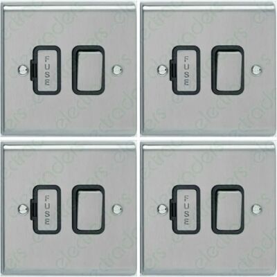Deta Sd1370ssb Black/Steel Switched Spur Units - 13 Amp Deta Sd1370ssb Black/Steel Switched Spur Units - 13 Amp