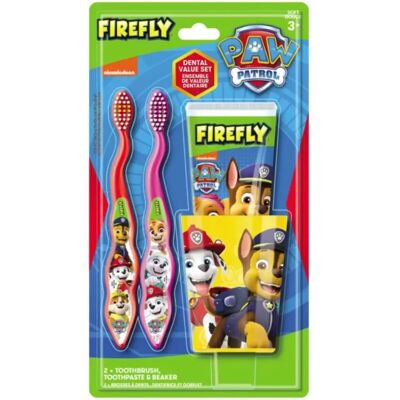 Nickelodeon Paw Patrol Firefly Dental Set - Fun Kids Toothbrushes & Paste Nickelodeon Paw Patrol Firefly Dental Set - Fun Kids Toothbrushes & Paste
