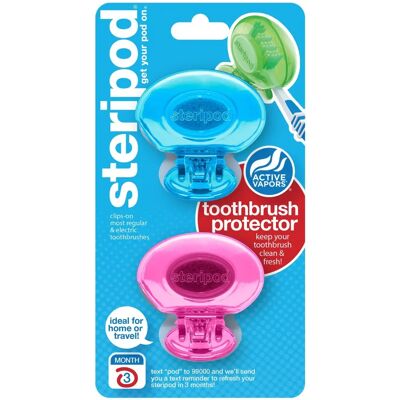Aurora Biofarma Steripod Proteggi Spazzolino - Confezione da 2 Aurora Biofarma Steripod Proteggi Spazzolino - Confezione da 2