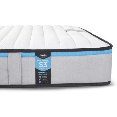 Jay-Be Benchmark S3 Memory Eco Mattress - Small Double Jay-Be Benchmark S3 Memory Eco Mattress - Small Double