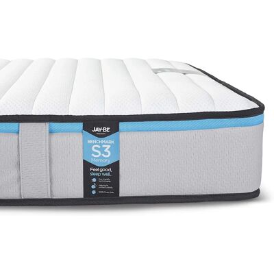 Jay-Be Benchmark S3 Memory Eco-Friendly Double Mattress - Mattress Jay-Be Benchmark S3 Memory Eco-Friendly Double Mattress - Mattress