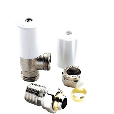 Drayton - 07 05 900 - 15mm Angled - Chrome Lockshield - Valve Drayton - 07 05 900 - 15mm Angled - Chrome Lockshield - Valve